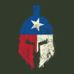 Spartan Texas Flag Distressed Hoodie
