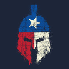 Spartan Texas Flag Distressed Hoodie