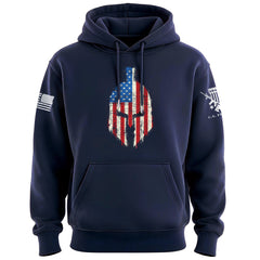 Spartan Distressed US Flag Hoodie