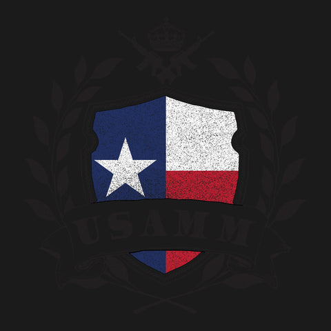 USAMM Shield Texas Flag Hoodie