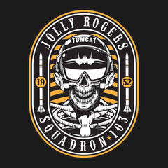 Vintage Squadron 103 Aviation Graphic Hoodie