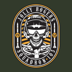 Vintage Squadron 103 Aviation Graphic Hoodie