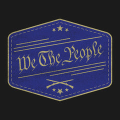 We The People Badge Blue Hoodie