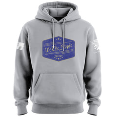 We The People Badge Blue Hoodie