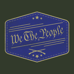 We The People Badge Blue Hoodie