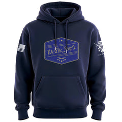 We The People Badge Blue Hoodie